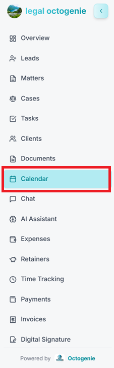 Calendar navigation link