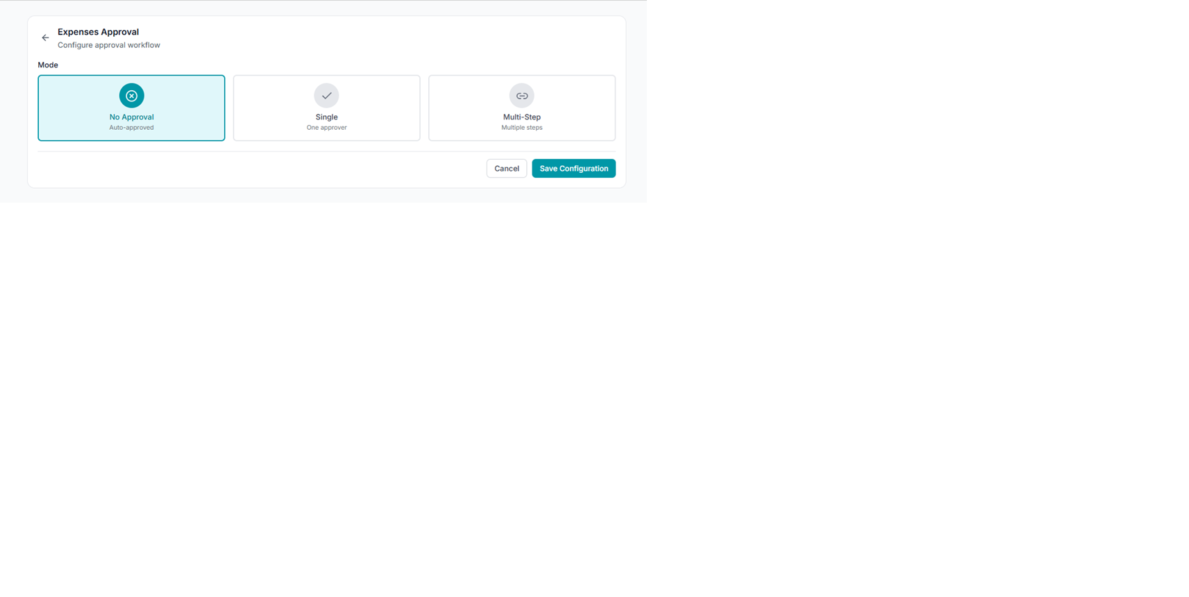 Approval modes
