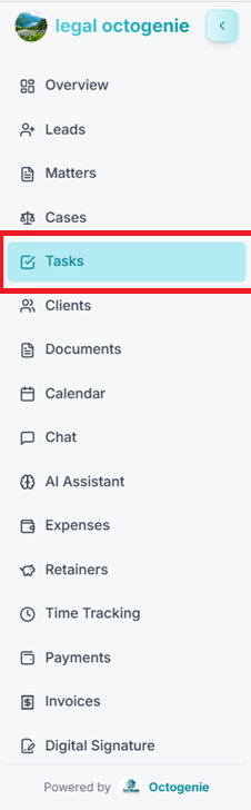 Tasks navigation