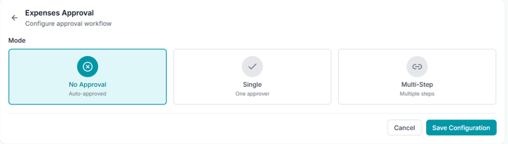 Configure approval workflow